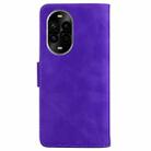 For Huawei nova 13 Pro Skin Feel Pure Color Flip Leather Phone Case(Purple) - 3