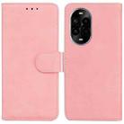 For Huawei nova 13 Pro Skin Feel Pure Color Flip Leather Phone Case(Pink) - 1