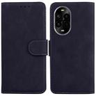 For Huawei nova 13 Pro Skin Feel Pure Color Flip Leather Phone Case(Black) - 1