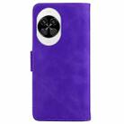 For Huawei nova 14 Skin Feel Pure Color Flip Leather Phone Case(Purple) - 3