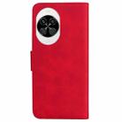 For Huawei nova 14 Skin Feel Pure Color Flip Leather Phone Case(Red) - 3