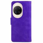 For Huawei nova 14 Ultra Skin Feel Pure Color Flip Leather Phone Case(Purple) - 3
