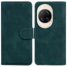 For Huawei nova 14 Ultra Skin Feel Pure Color Flip Leather Phone Case(Green) - 1