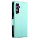 For Samsung Galaxy S24 5G Side Buckle Magnetic Frosted Leather Phone Case(Mint Green) - 3