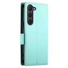 For Samsung Galaxy S23 5G Side Buckle Magnetic Frosted Leather Phone Case(Mint Green) - 3