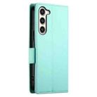 For Samsung Galaxy S23+ 5G Side Buckle Magnetic Frosted Leather Phone Case(Mint Green) - 3