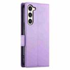 For Samsung Galaxy S23+ 5G Side Buckle Magnetic Frosted Leather Phone Case(Purple) - 3