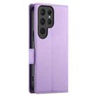 For Samsung Galaxy S23 Ultra 5G Side Buckle Magnetic Frosted Leather Phone Case(Purple) - 3