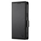 For Samsung Galaxy S25 5G Side Buckle Magnetic Frosted Leather Phone Case(Black) - 2