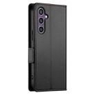 For Samsung Galaxy S25+ 5G Side Buckle Magnetic Frosted Leather Phone Case(Black) - 3