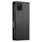 For Samsung Galaxy A12 5G / M12 Side Buckle Magnetic Frosted Leather Phone Case(Black) - 3