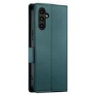 For Samsung Galaxy A14 4G / 5G Side Buckle Magnetic Frosted Leather Phone Case(Dark Green) - 3
