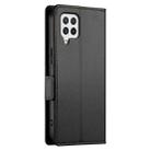 For Samsung Galaxy A22 4G Side Buckle Magnetic Frosted Leather Phone Case(Black) - 3