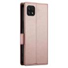 For Samsung Galaxy A22 5G / F42 5G Side Buckle Magnetic Frosted Leather Phone Case(Rose Gold) - 3