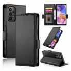 For Samsung Galaxy A23 4G / 5G Side Buckle Magnetic Frosted Leather Phone Case(Black) - 1