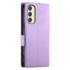For Samsung Galaxy A25 5G Global Side Buckle Magnetic Frosted Leather Phone Case(Purple) - 3