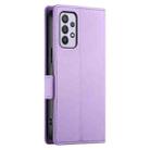 For Samsung Galaxy A32 4G Side Buckle Magnetic Frosted Leather Phone Case(Purple) - 3