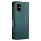 For Samsung Galaxy A51 4G / M40s Side Buckle Magnetic Frosted Leather Phone Case(Dark Green) - 3