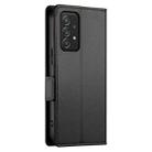 For Samsung Galaxy A52 4G / 5G Side Buckle Magnetic Frosted Leather Phone Case(Black) - 3