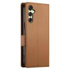 For Samsung Galaxy A16 5G Side Buckle Magnetic Frosted Leather Phone Case(Brown) - 3