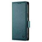 For Samsung Galaxy A26 5G Side Buckle Magnetic Frosted Leather Phone Case(Dark Green) - 2
