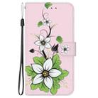 For Xiaomi Redmi 13 4G Crystal Texture Colored Drawing Leather Phone Case(Lily) - 3