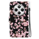For Redmi 14C 4G Crystal Texture Colored Drawing Leather Phone Case(Plum Bossom) - 3