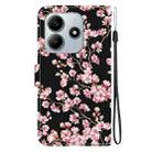 For Redmi Note 14 5G Crystal Texture Colored Drawing Leather Phone Case(Plum Bossom) - 3