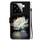 For Xiaomi 15 Crystal Texture Colored Drawing Leather Phone Case(Crystal Peony) - 3