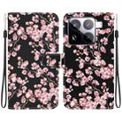 For Xiaomi 15 Pro Crystal Texture Colored Drawing Leather Phone Case(Plum Bossom) - 1
