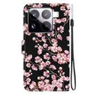 For Xiaomi 15 Pro Crystal Texture Colored Drawing Leather Phone Case(Plum Bossom) - 3