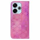 For Xiaomi Poco M6 4G Colorful Magnetic Buckle Leather Phone Case(Pink) - 3