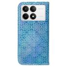 For Xiaomi Poco F6 Pro Colorful Magnetic Buckle Leather Phone Case(Blue) - 3