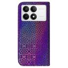 For Xiaomi Poco F6 Pro Colorful Magnetic Buckle Leather Phone Case(Purple) - 3