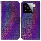 For Xiaomi 15 Colorful Magnetic Buckle Leather Phone Case(Purple) - 1