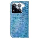 For Xiaomi 15 Pro Colorful Magnetic Buckle Leather Phone Case(Blue) - 3