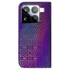 For Xiaomi 15 Pro Colorful Magnetic Buckle Leather Phone Case(Purple) - 3