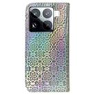 For Xiaomi 15 Pro Colorful Magnetic Buckle Leather Phone Case(Silver) - 3
