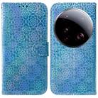 For Xiaomi 15 Ultra Colorful Magnetic Buckle Leather Phone Case(Blue) - 1