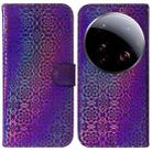 For Xiaomi 15 Ultra Colorful Magnetic Buckle Leather Phone Case(Purple) - 1