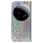 For Xiaomi 15 Ultra Colorful Magnetic Buckle Leather Phone Case(Silver) - 3