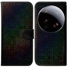 For Xiaomi 15 Ultra Colorful Magnetic Buckle Leather Phone Case(Black) - 1