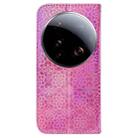 For Xiaomi 15 Ultra Colorful Magnetic Buckle Leather Phone Case(Pink) - 3