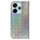 For Xiaomi Redmi 13 4G Colorful Magnetic Buckle Leather Phone Case(Silver) - 3