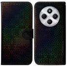 For Redmi 14C 4G Colorful Magnetic Buckle Leather Phone Case(Black) - 1