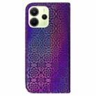 For Redmi Note 14 4G 163.25mm Colorful Magnetic Buckle Leather Phone Case(Purple) - 3
