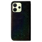 For Redmi Note 14 4G 163.25mm Colorful Magnetic Buckle Leather Phone Case(Black) - 3