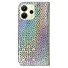 For Redmi Note 14 4G 164.84mm Colorful Magnetic Buckle Leather Phone Case(Silver) - 3