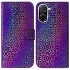 For Redmi A5 4G 173.3mm Colorful Magnetic Buckle Leather Phone Case(Purple) - 1