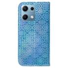 For Redmi Note 14S 4G Colorful Magnetic Buckle Leather Phone Case(Blue) - 3